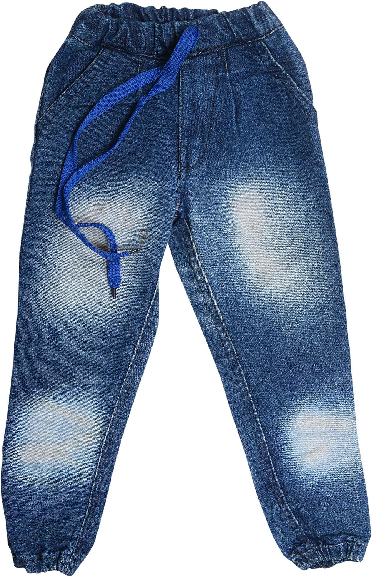 Devil Unisex Blue Kids Denim Jogger/Jeans