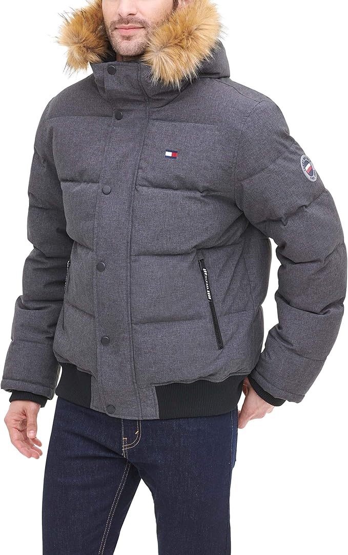 Tommy Hilfiger 汤米希尔费格 大毛领 男式连帽保暖外套 3.4折9.99 多色可选 海淘转运到手约￥859