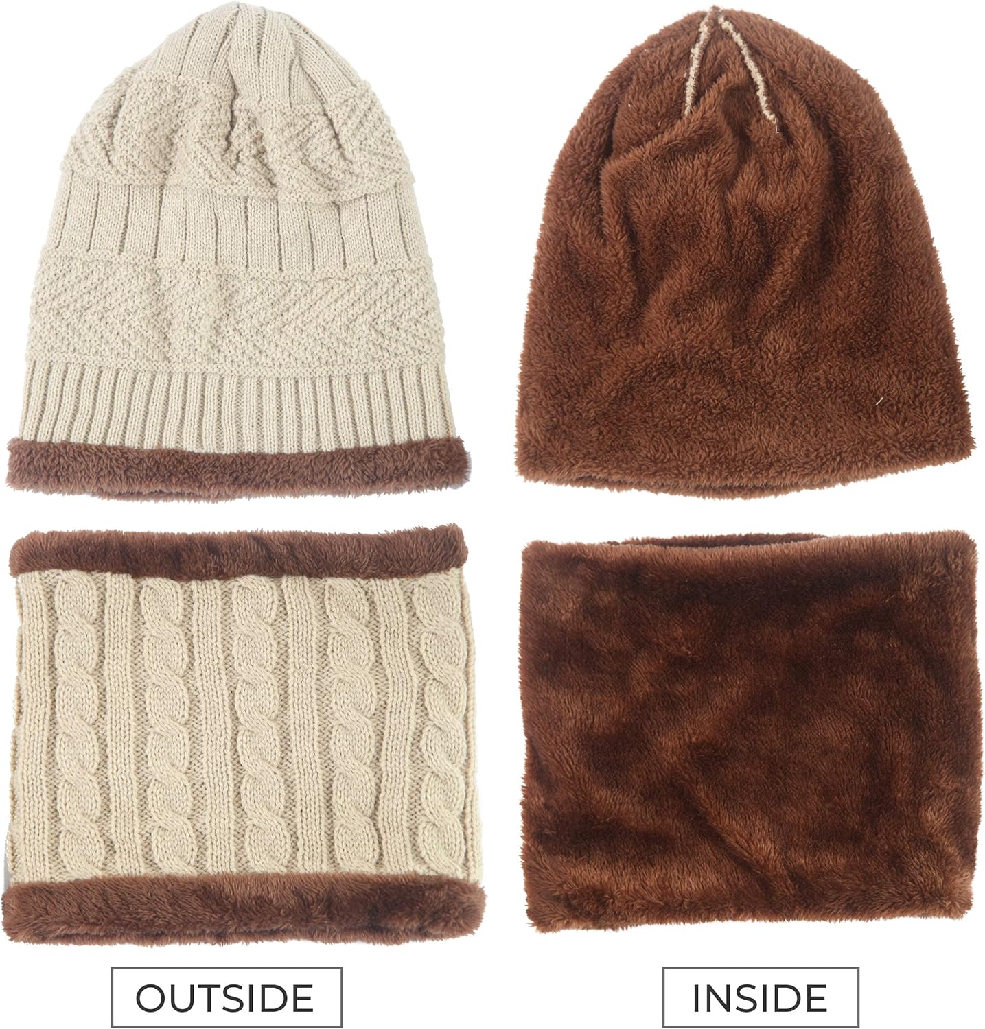 Beanie Hat Neck Warmer For Women Winter Men Hat Scarf Set Cold Weather Scarves Wraps Clothing Shoes Jewelry