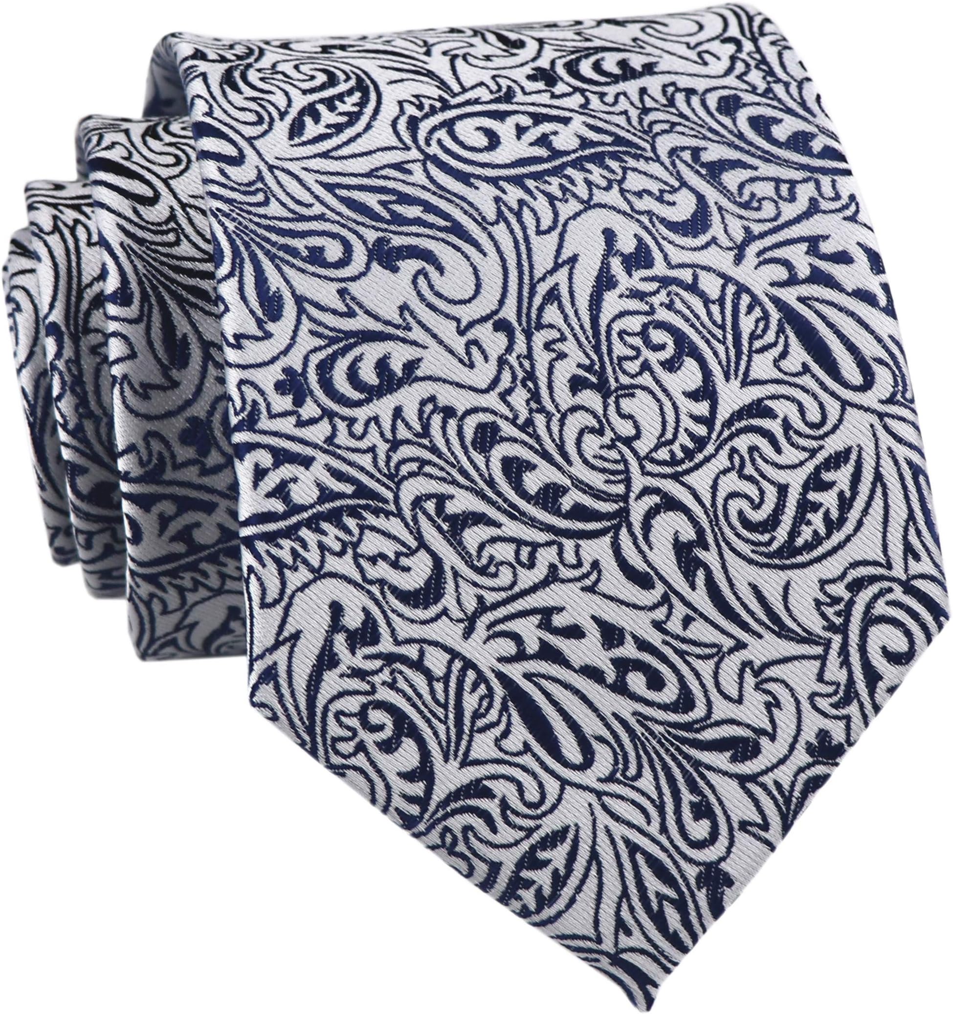 Men's Novelty Paisley Ties Cravat Jacquard Luxury Pattern Wedding Formal Necktie