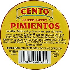 Cento Sliced Pimentos, 4 oz