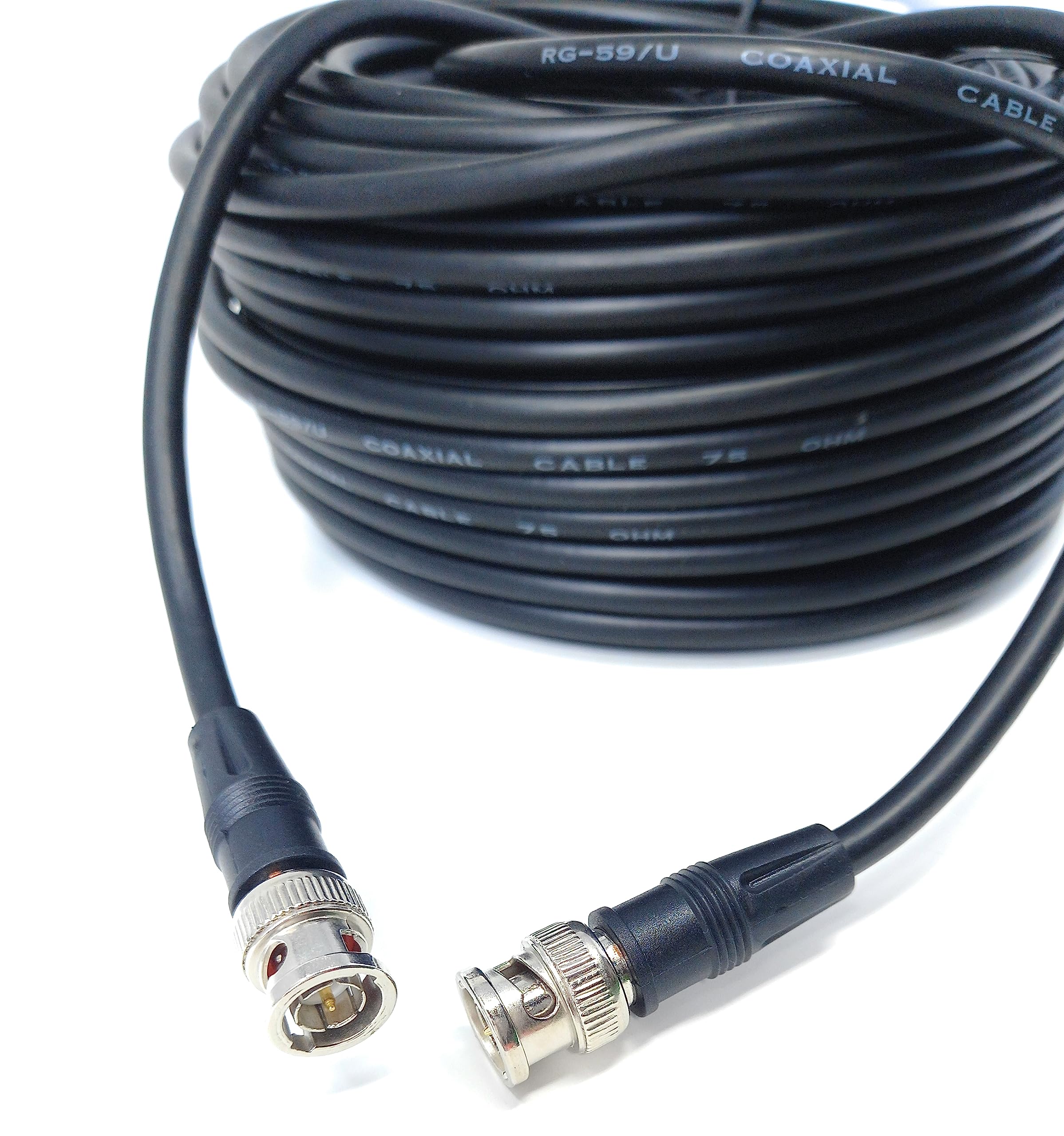 DRUT 30m BNC to BNC Cable Lead Coaxial RG59 RG59U 75ohm for CCTV Video Camera Male to Male Plugs 99ft
