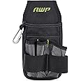AWP Premium Tool Pouch Multi-Pocket Organizer for Electricians, Professional Tool Box for Efficient Organization, Black, 7 Po