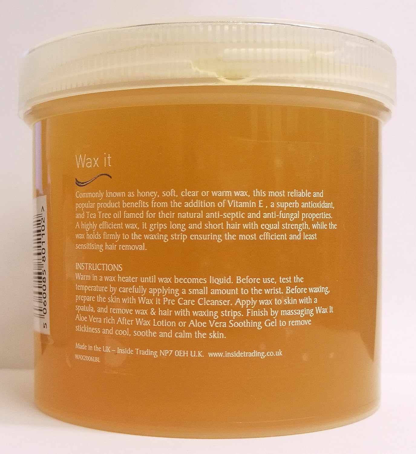 Wax It Professional Soft Honey Wax With Vitamin E And Tea Tree