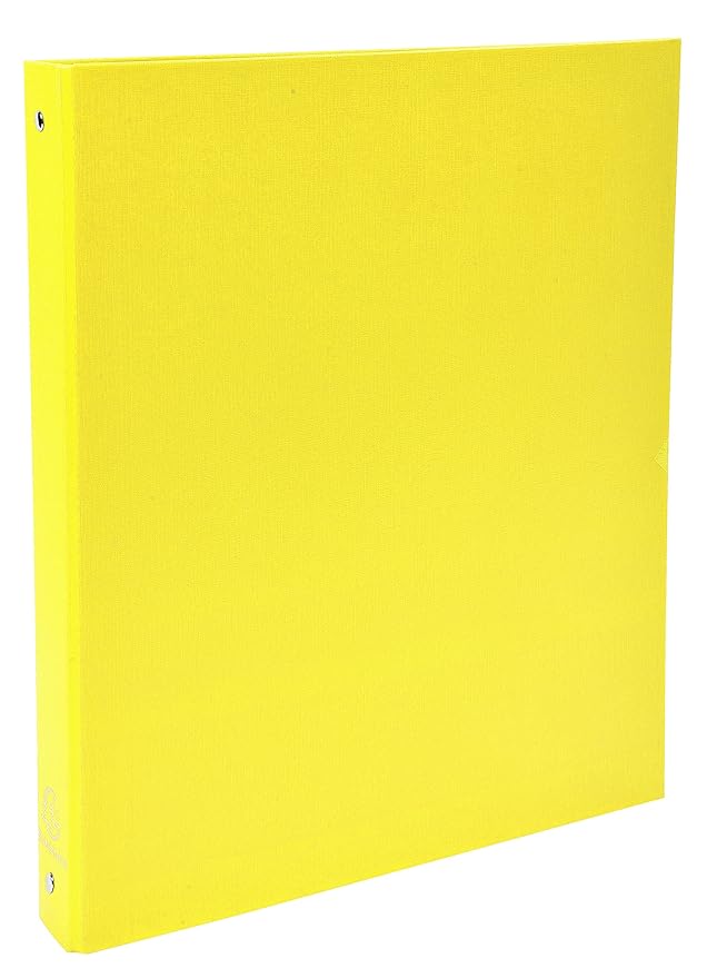 PP covered Ring Binder, A4, 4 rings, 40mm spine Yellow