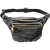 Funny Guy Mugs Fanny Pack - Dark Acid Wash - Retro Denim Waist Pack