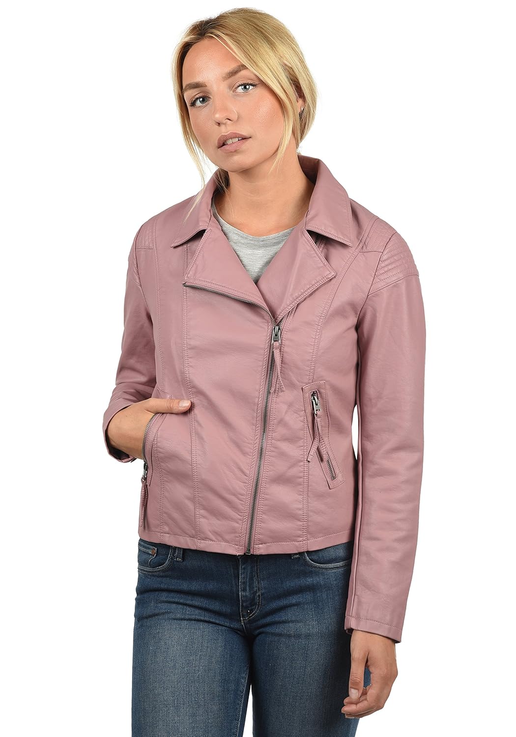 Only Jdy Puya Damen Lederjacke Bikerjacke Kunstleder Mit Bikerkragen Damen Bekleidung Suenaacampo Com