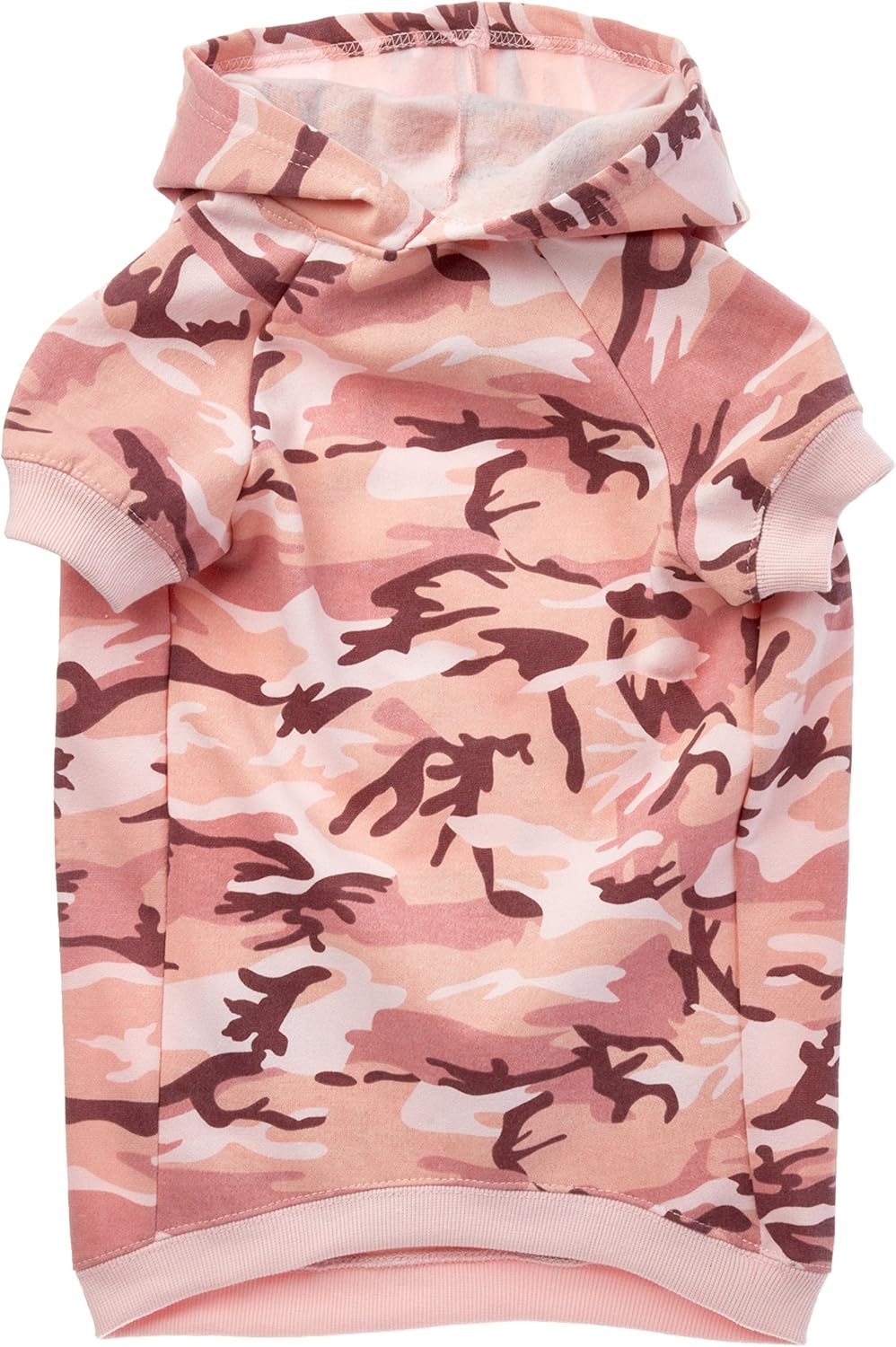 pink camo dog hoodie
