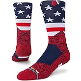 Stance American Crew Socks (Small, Red)