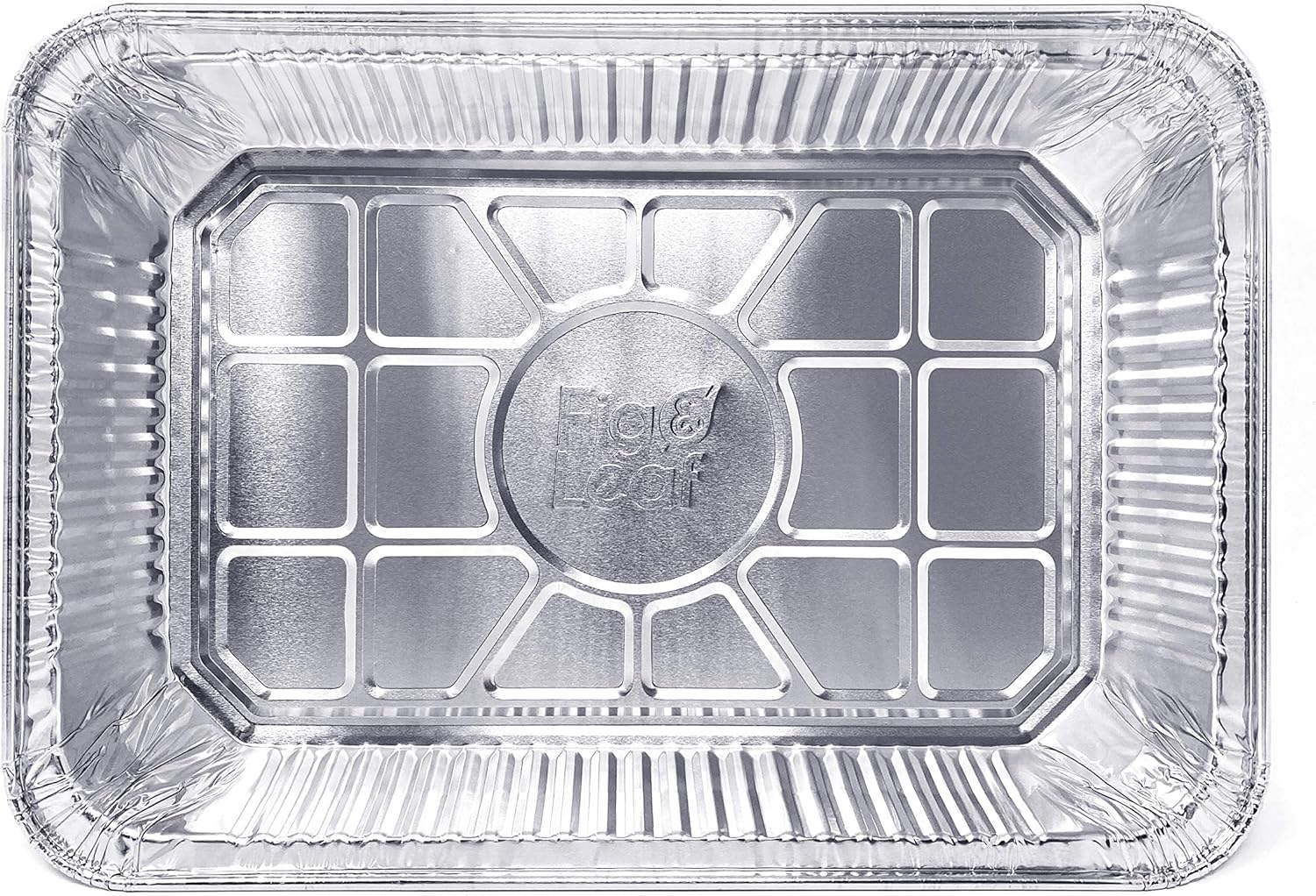 Fig & Leaf (30 Pack) Drip Pans Compatible with Weber Grills 6416 Pans - 13" x 9" x 2" l Heavy-Duty Aluminum Foil l Holds Meat, Dishes, Indirect Grill Cooking l Perfect for Smoker BBQ : Garden & Outdoor