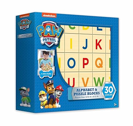 paw patrol alphabet blocks