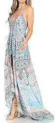 Sakkas 1817 - Lizi Womens Maxi High-Low Halter