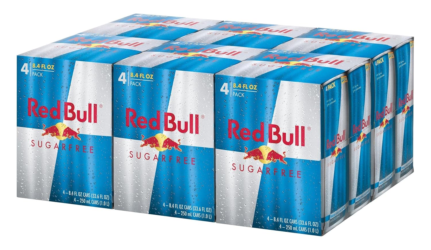 Red Bull Energy Drink Sugar Free 24 Pack of 8.4 Fl Oz, Sugarfree (6 Pack of 4) : Energy Drinks : Grocery & Gourmet Food