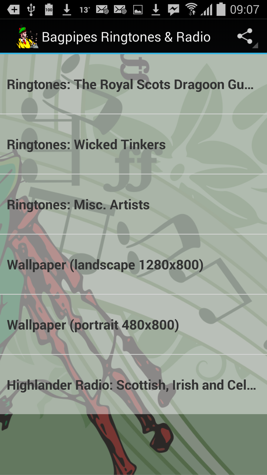 Bagpipes Ringtones & for Android