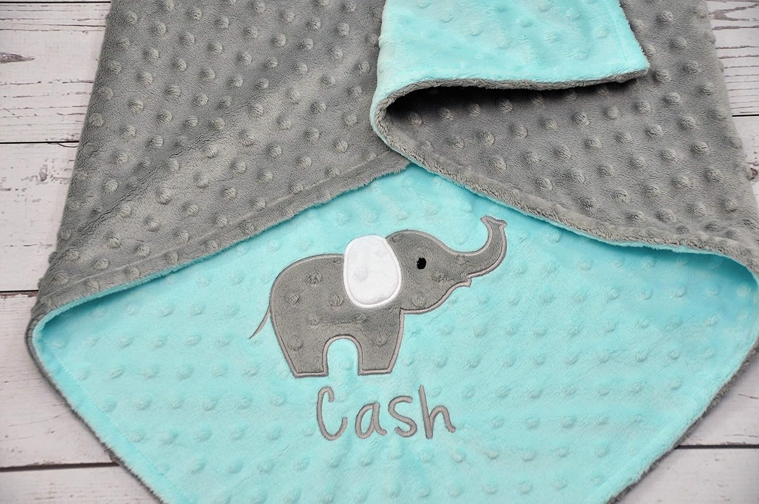 elephant minky blanket