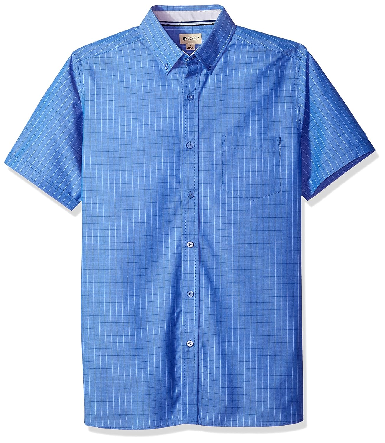 Haggar Mens Short Sleeve Shirt with 