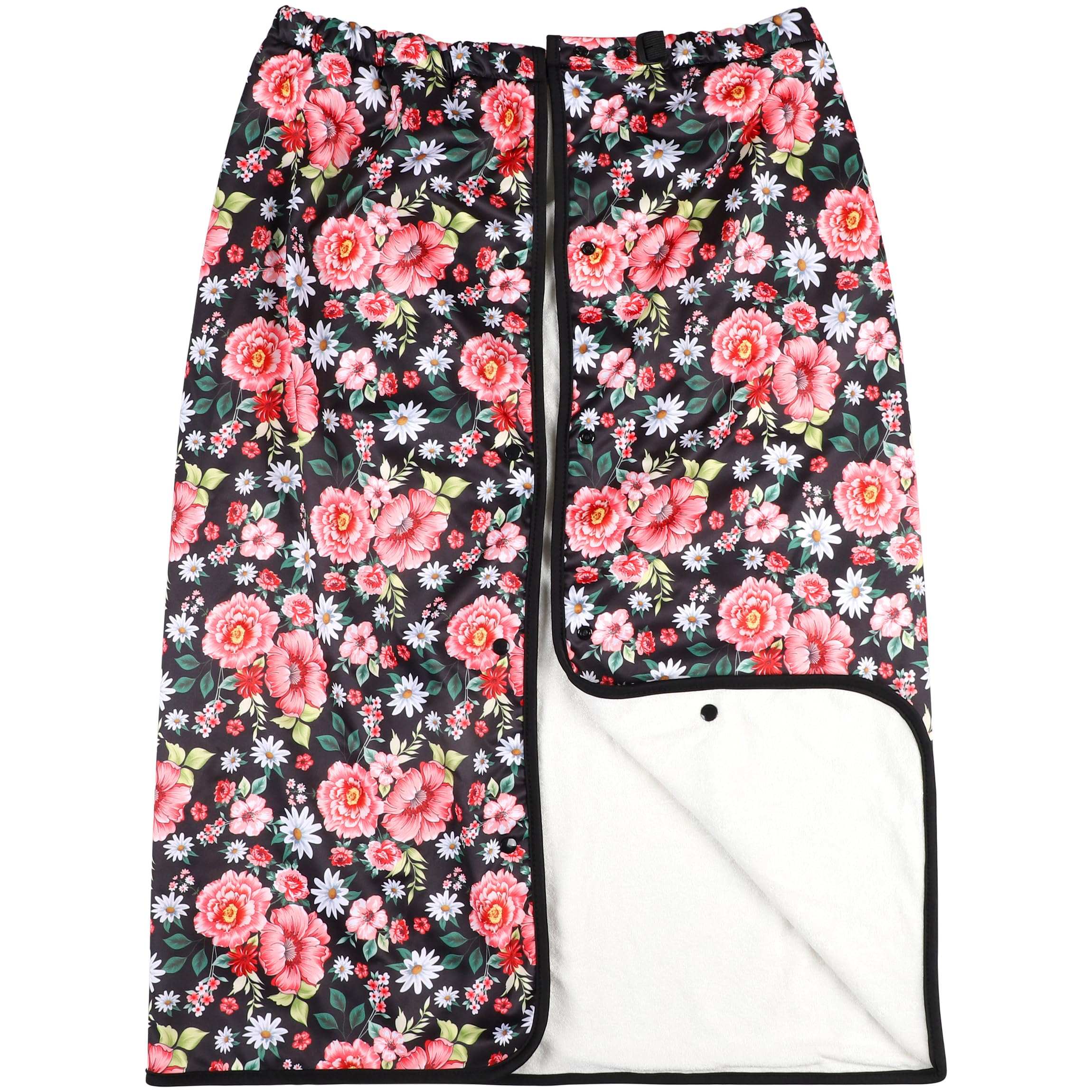 Photo 1 of Large Cotton Wearable Incontinence Bed Pads Washable - Adult Diaper Skirt for Highly Absorbency - Washable Bed Mats for Bedwetting - Reusable Incontinence Bed Mattress Mats for Adults, Kids (Flower)