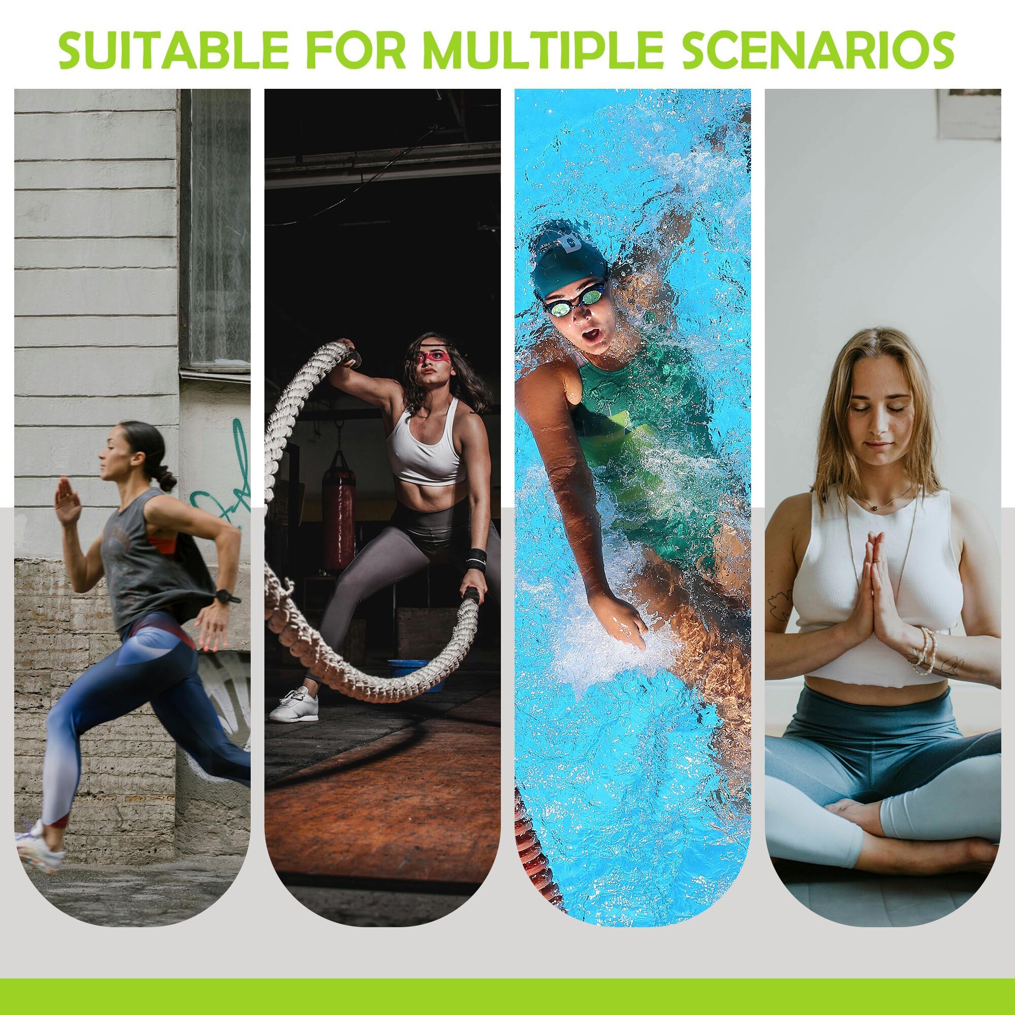 Hiyniaz Portable Muscle Trainer, Exercise Trainer with Resistance Adjustable, Exercise Device with Variable Settings, Easy to Clean and Use, Present for Exerciser(Black)