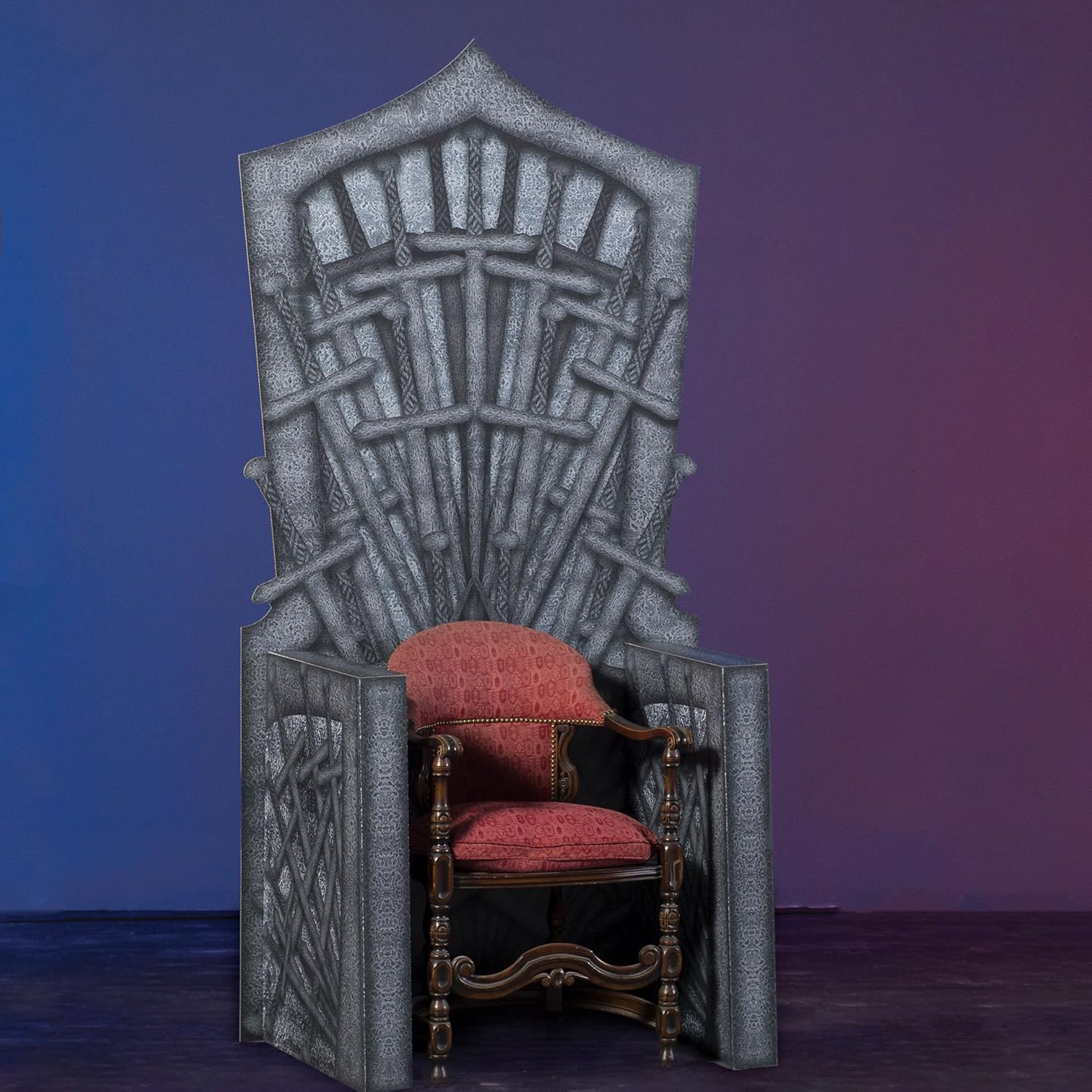 7 Ft 2 In Fairytale Medieval Seven Kingdoms Throne Standup Photo Booth Prop Background Backdrop Party Decoration Decor Scene Setter Cardboard Cutout