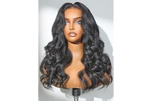 LUVME HAIR All-Day Comfort™ Loose Body Wave 5x5 Lace Front Wigs Human Hair Glueless Wigs Human Hair Pre Plucked Pre Cut Long Black Wig Lace Closure Wigs Frontal Wigs Human Hair