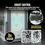 Corsair 5000T RGB White Mid Tower PC Gaming Case Tempered Glass w/ Commander view 4