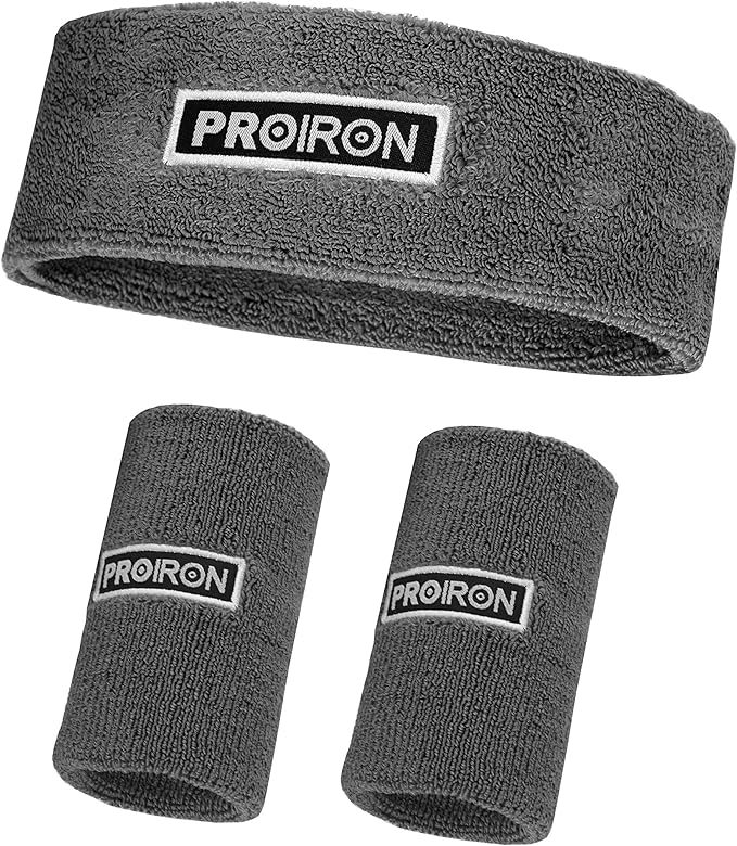 PROIRON Sports Sweatbands Men and Women, Wicking Sweat Wristbands for