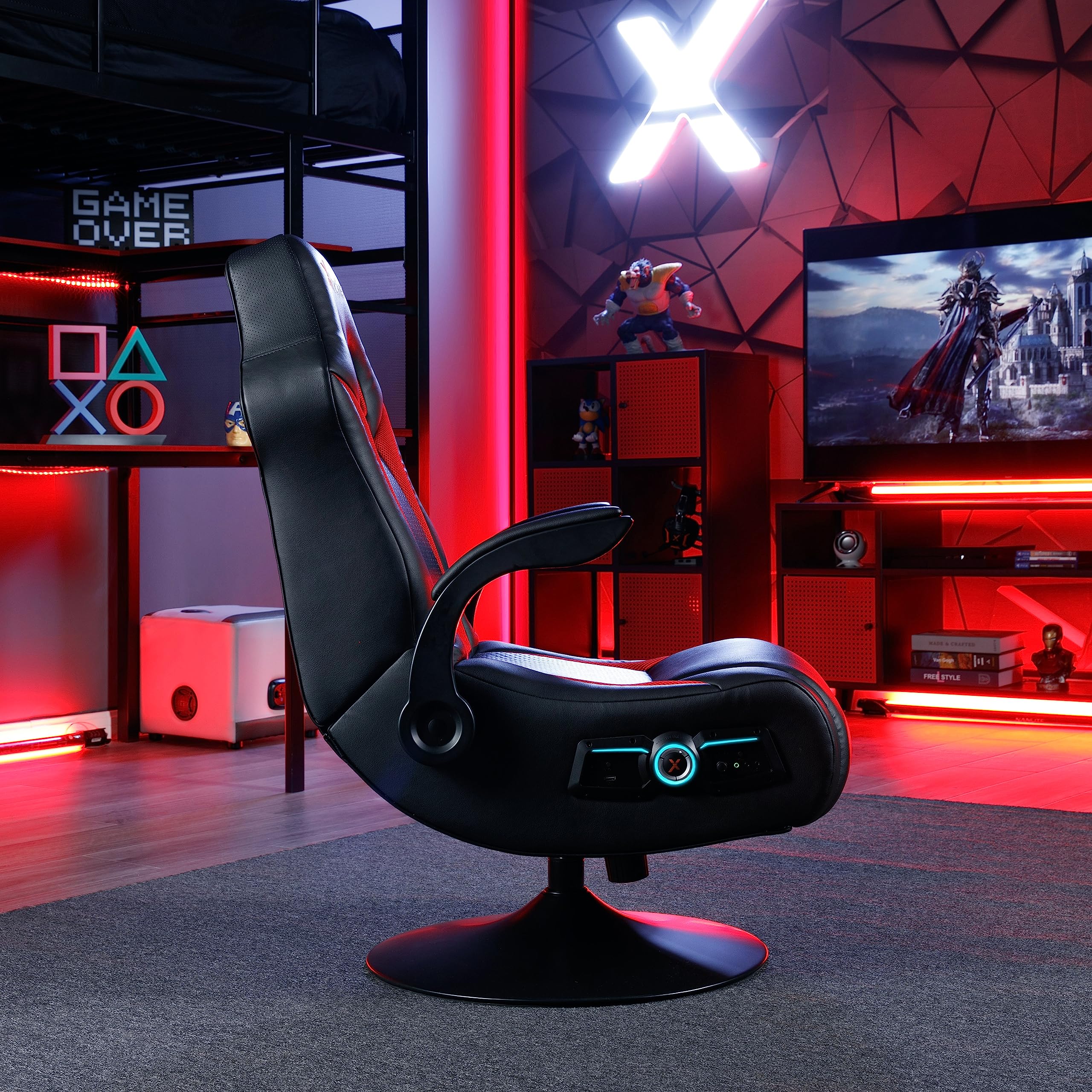 X Rocker Vibe 2.1 Bluetooth Pedestal Gaming Chair, with Wireless Audio