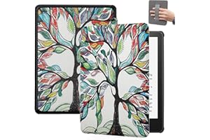 SCSVPN Case for Kindle Paperwhite - Slim Durable PU Leather Sleeve Cover with Hand Strap, Auto Sleep/Wake - Only fits 6.8'' K