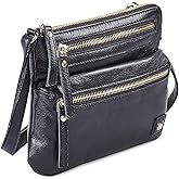 Wise Owl Accessories Small Crossbody Sling Bag Real Leather Purse for Women Crossover Trendy Shoulder Handbag | Real Leather, Purse, Crossover, Trendy