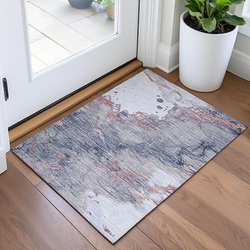 Addison Rugs Chantille ACN2110 Blush 1'8" x 2'6" Indoor/Outdoor, Machine Washable, Easy Clean, Non Shedding, Bedroom, Living Room, Dining Room, Kitchen, Patio Rug - Amazon deal for $21.71