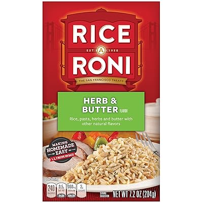 Rice-A-Roni Herb &amp; Butter, 7.2-Ounce Boxes (Pack of 12)