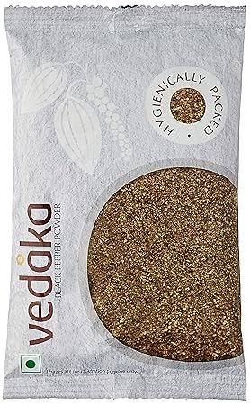 Amazon Brand-Vedaka Black Pepper (Kali Mirch) Powder, 100g
