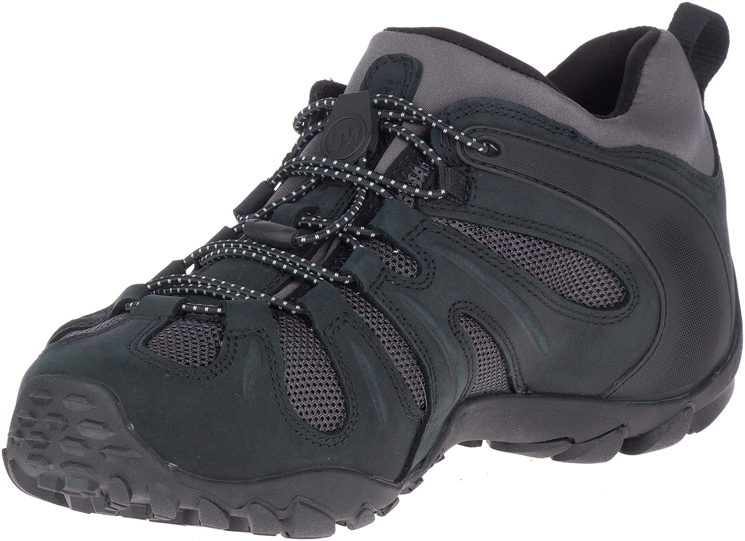 Merrell mens Chameleon 8 Stretch Waterproof Hiking Shoe , Black/Grey , 7.5 Image