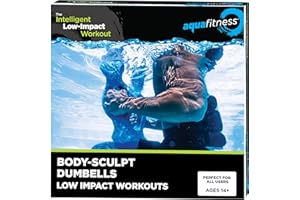 AQUA LEISURE Aqua Fitness Body Sculpt Ergo Dumbbells - Adult Water Aerobics Equipment for Pool, Aquatic Low-Impact Workouts, and Resistance Training - Blue