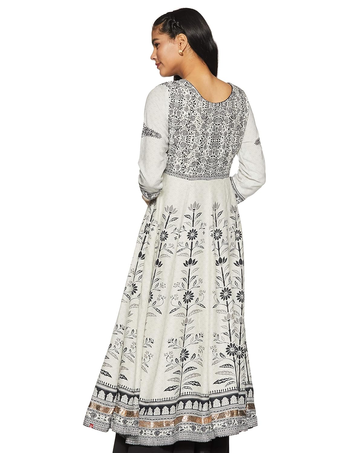 biba white anarkali