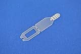Pos Display Shop Euro Hook Swing Tag Holders Clear Plastic 25mm x 38mm (100 view 3