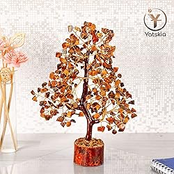 YATSKIA Tiger Eye Crystal - Tree of Life, Healing