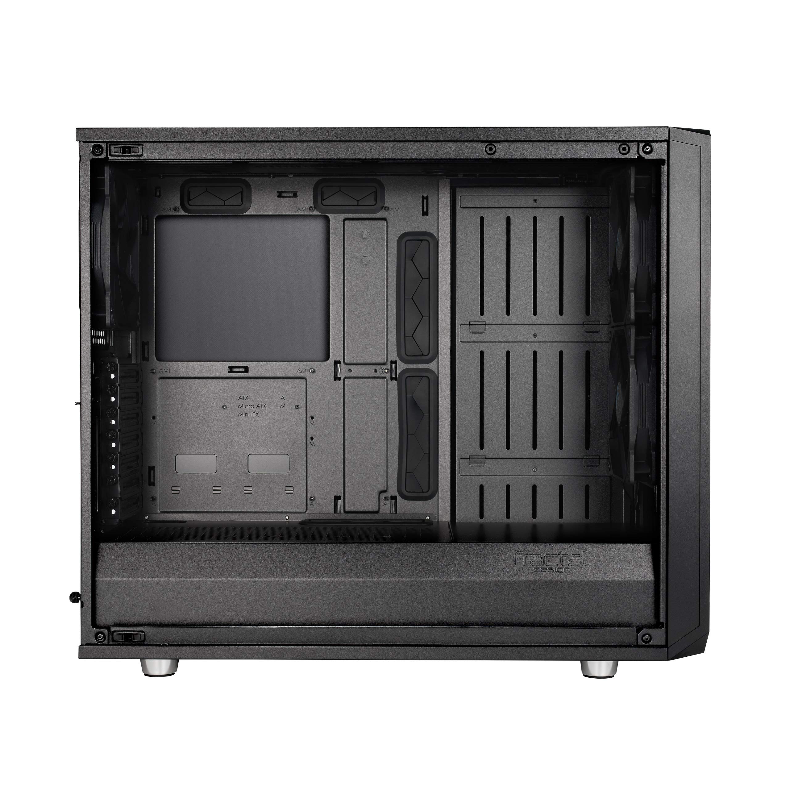 Fractal Design Meshify S2- Mid Tower Computer Case- Airflow/Performance- 3X Silent Fans and Nexus Hub Included- PSU Shroud- Modular Interior- Water-Cooling Ready- USB Type C- Black Tempered Glass