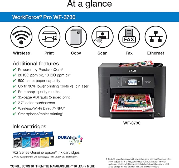 epson wf 3730 printer