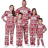 FOCO NCAA unisex-adult Ncaa College Team Ugly Pattern Matching Set Family Holiday Pajamas