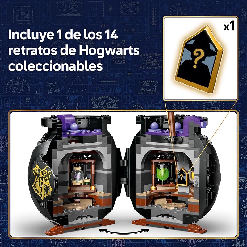 Caldeirão Harry Potter: Sala de Poções Secreta - Decoração do Quarto - Brinquedo de Colecionável - Minifiguras Patronus, Hermione e Snape - Presente para Raparigas e Rapazes 10+ Anos - 76464