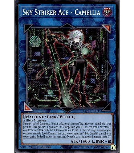 Amazon.com: Yu-Gi-Oh! - Sky Striker Ace - Raye - BLHR-EN089 - Secret Rare -  1st Edition