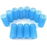 Kamay's Small Size Hair Rollers Curlers Self Grip Holding, For Hairdressing, Design Gripping Sticky Cling Style For DIY Or Salon (25mm/1" 12PCS) Random Color