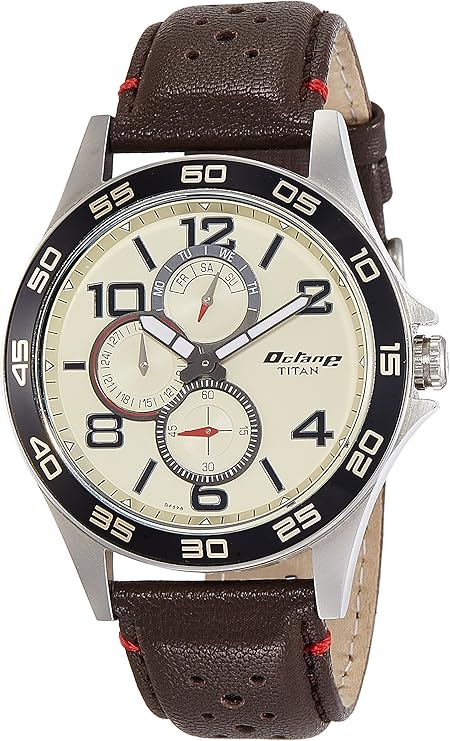 Titan leather watches Clearance