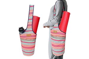 ALLEN & MATE Unisex Yoga Exercise Mat Bag with Large Size Pocket, Big Capacity Mat Tote Shoulder Carrier for Men & Women