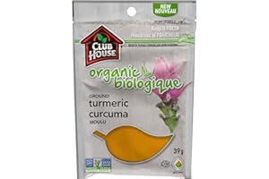 Club House, Quality Natural Herbs & Spices, Organic Ground Turmeric, 39g