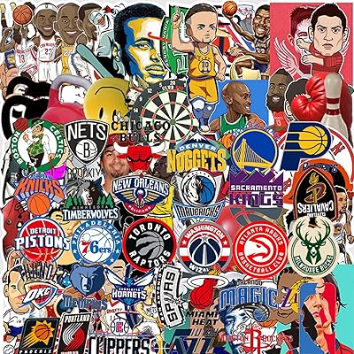 93 Pcs NBA Basketball Star Logo Stickers for Water Philippines | Ubuy