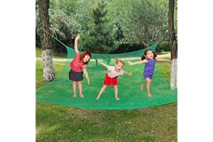 KAERYHET Climbing Net for Kids Double Layers Playground Safety Net Polyester Climbing Cargo Net Rope Bridge Nets for Treehouse Backyard Monkey Bars