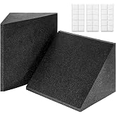 Foroomaco Delta Bass Traps, 16.5 x 15.8 x 12 in, for Wall Corners, 2-Pack | Stackable super chunk corner bass traps for vertical wall corners and floor-to-ceiling treatment in studios and home theaters