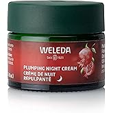 Weleda Face Care Plumping Night Cream, Plant Rich Moisturizer with Pomegranate and Maca Root Peptides